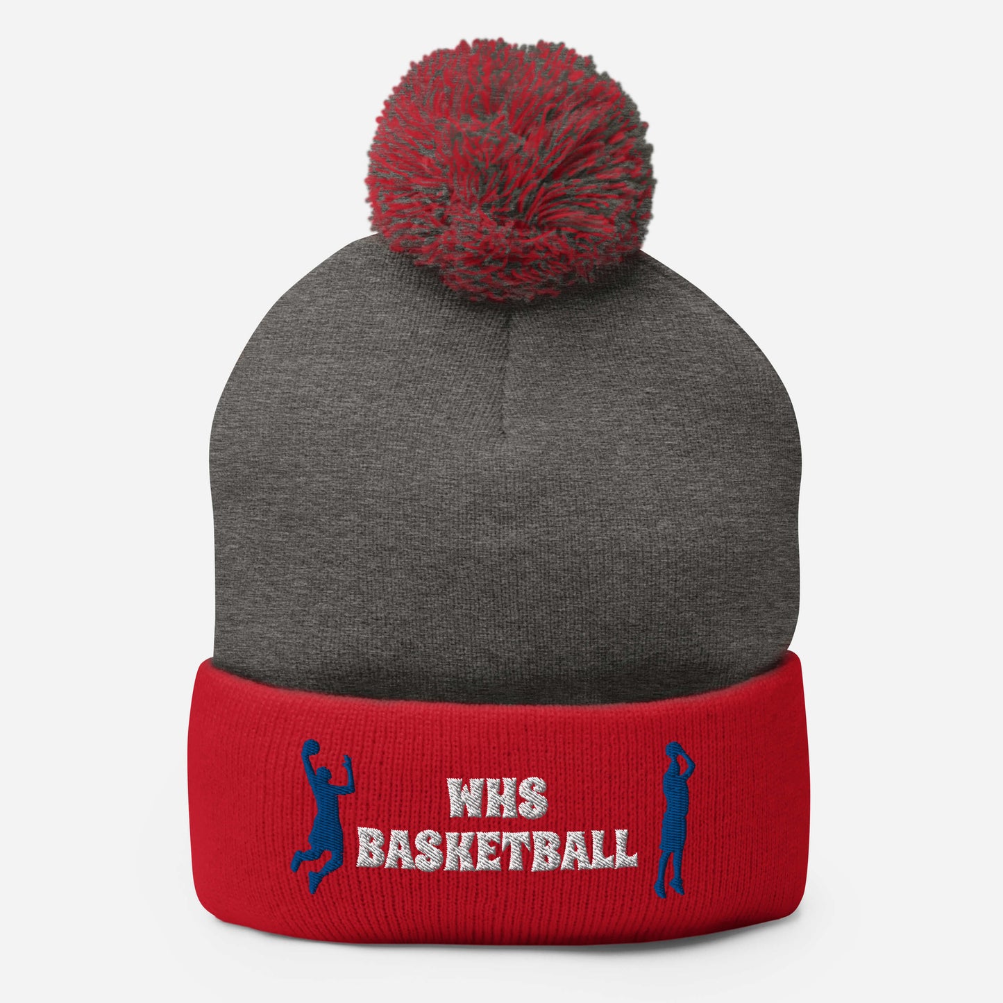 WHS Basketball Pom-Pom Beanie