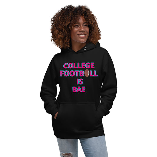 Ladies College Football/Bae Unisex Hoodie