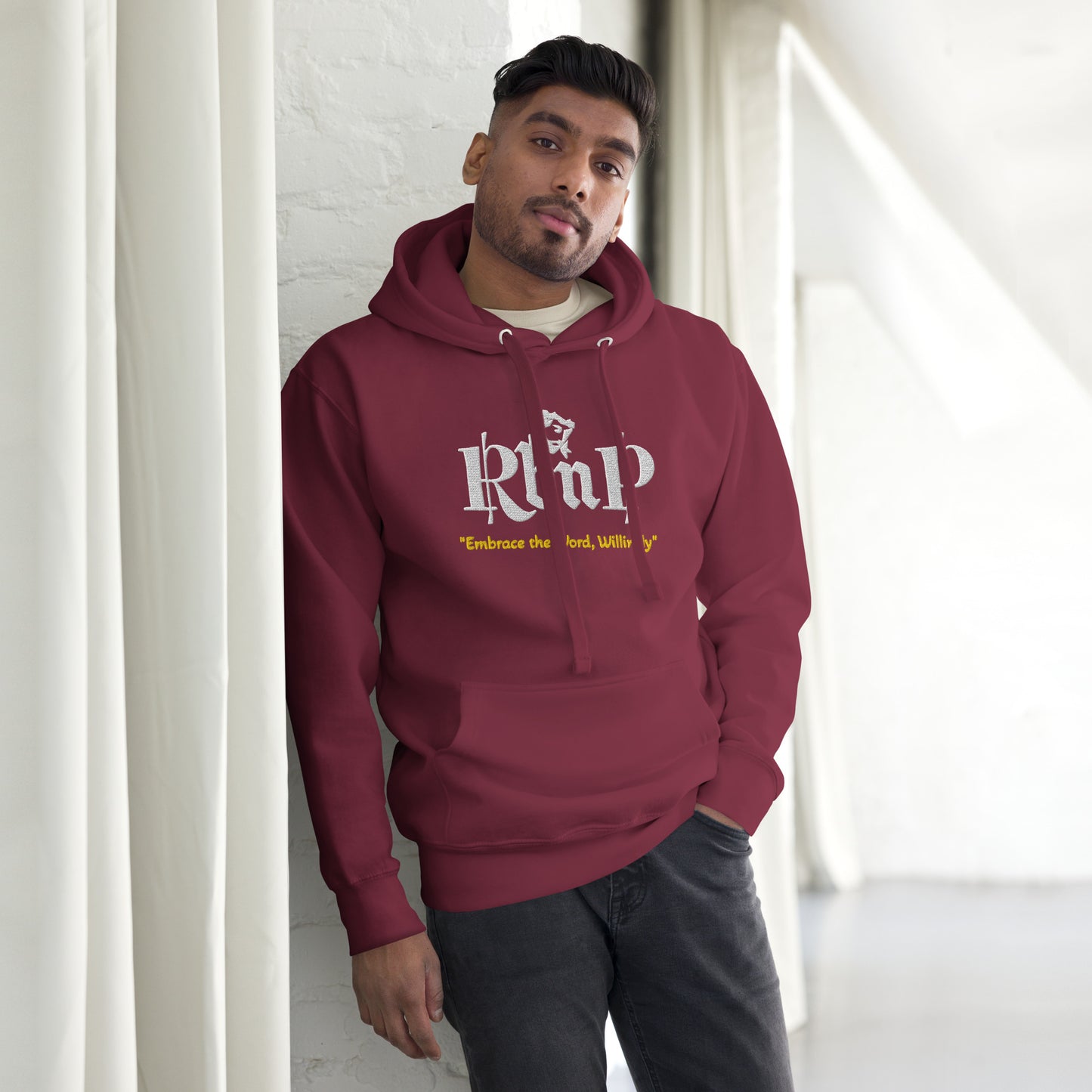 RbnP Embroidered Quote Unisex Hoodie