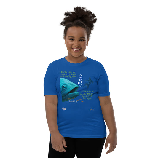 Jonah and the Fish-Youth Short Sleeve T-Shirt
