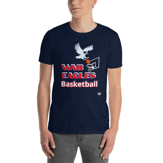 War Eagles Basketball, Eagle Shot Short-Sleeve Unisex T-Shirt